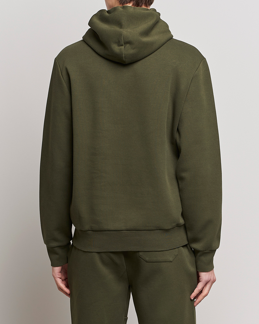 Men | Sweaters & Knitwear | Polo Ralph Lauren | Double Knit Center Logo Hoodie Company Olive