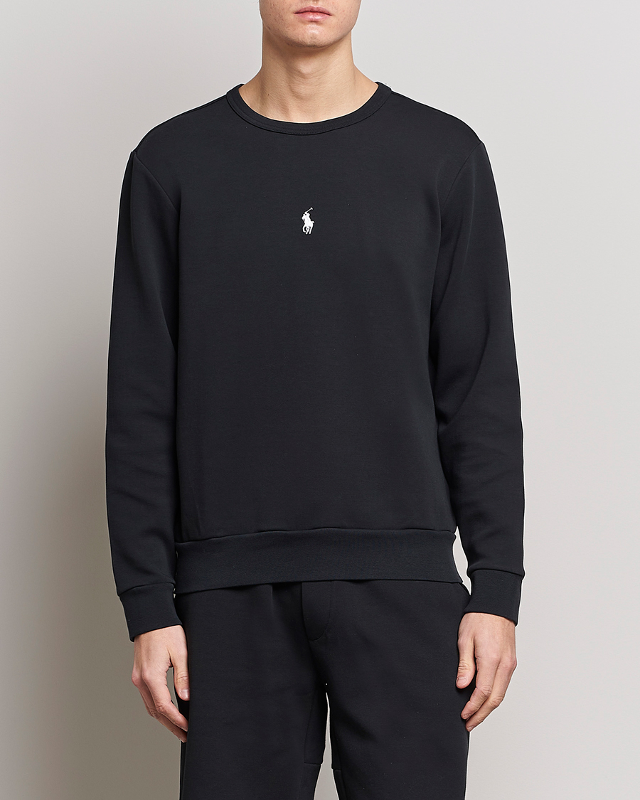 Men |  | Polo Ralph Lauren | Double Knit Center Logo Sweatshirt Black
