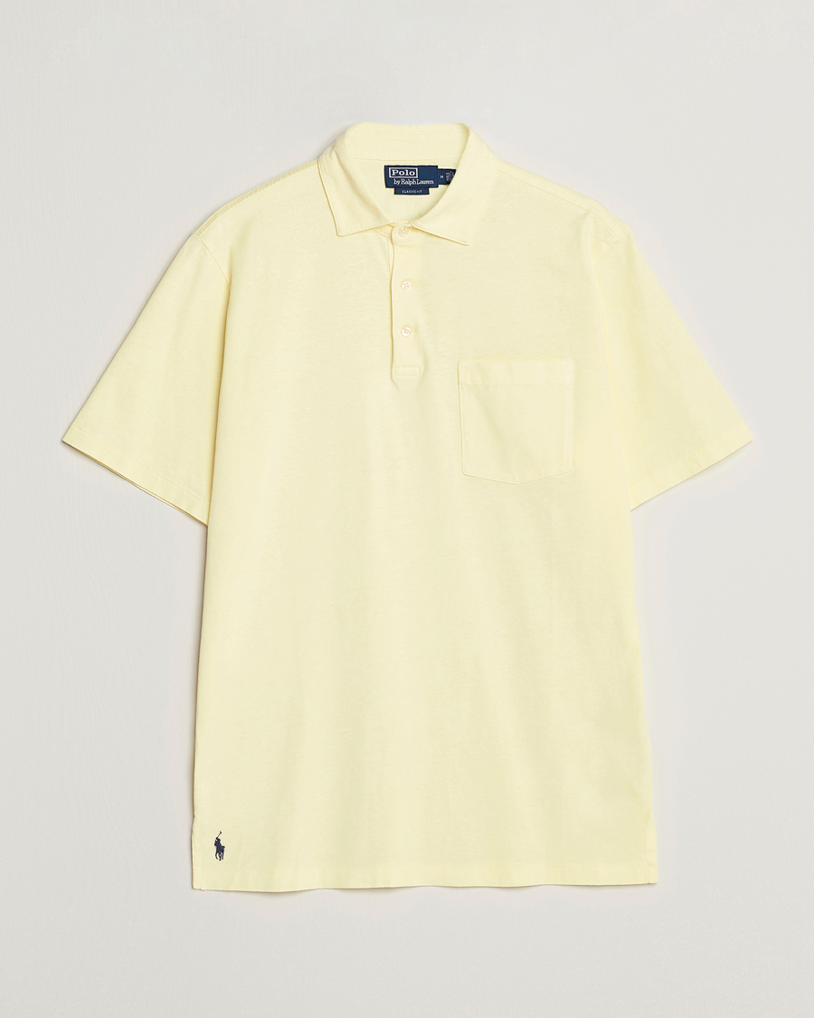 Men | Polo Shirts | Polo Ralph Lauren | Cotton/Linen Polo Bristol Yellow