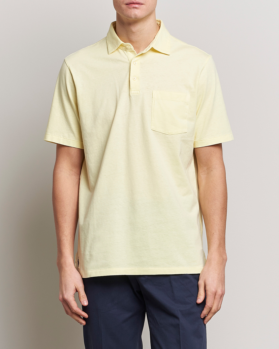 Men | Polo Shirts | Polo Ralph Lauren | Cotton/Linen Polo Bristol Yellow