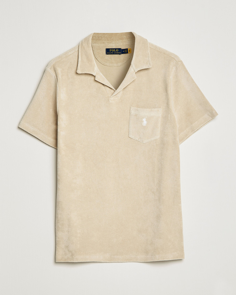 Men | Polo Shirts | Polo Ralph Lauren | Cotton Terry Polo Spring Beige