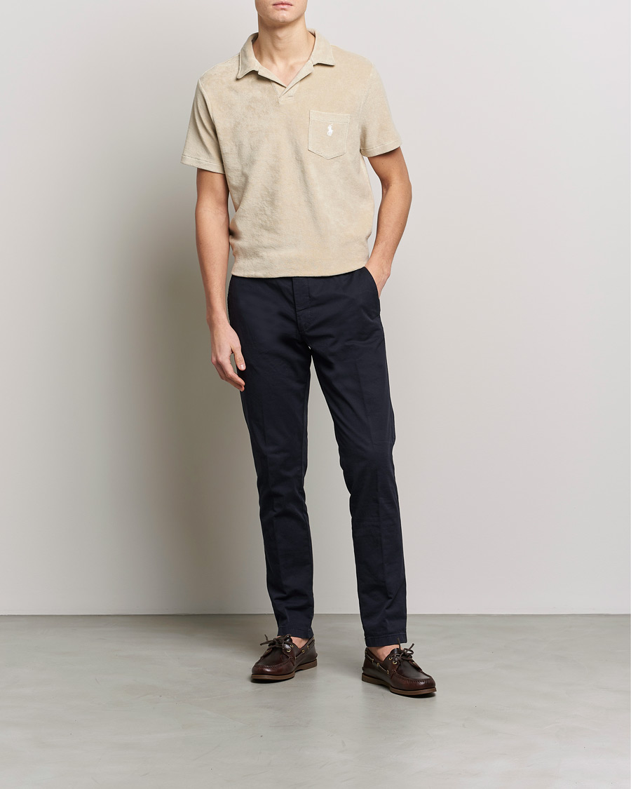 Men | Polo Shirts | Polo Ralph Lauren | Cotton Terry Polo Spring Beige