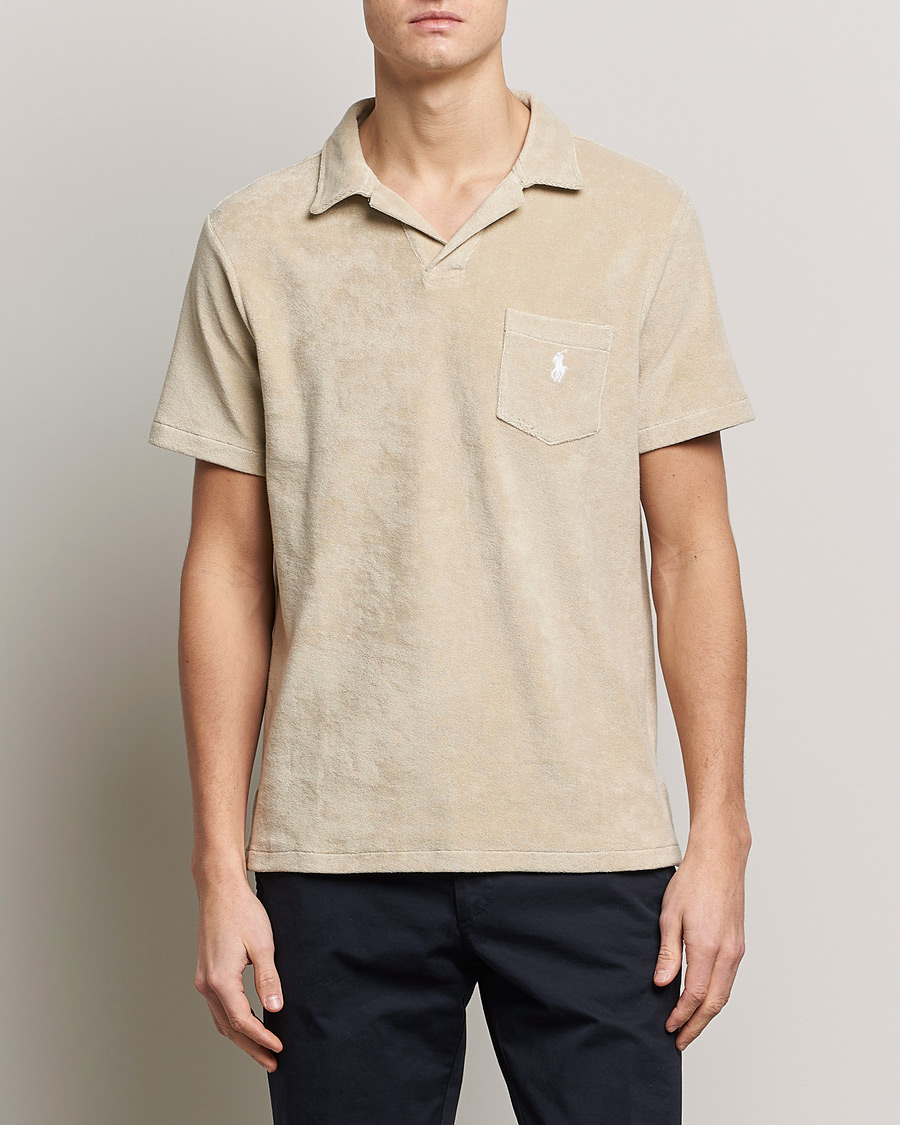 Men | Polo Shirts | Polo Ralph Lauren | Cotton Terry Polo Spring Beige