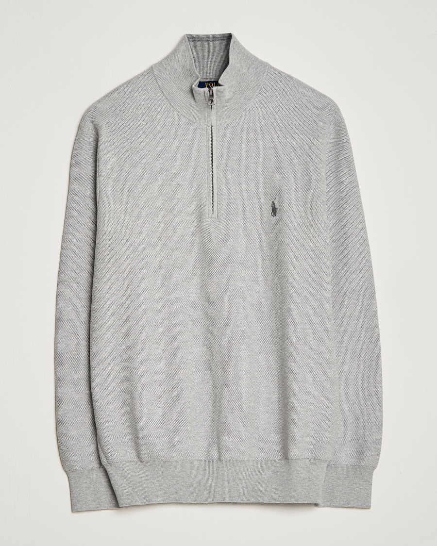 Men | Sweaters & Knitwear | Polo Ralph Lauren | Textured Half-Zip Andover Heather