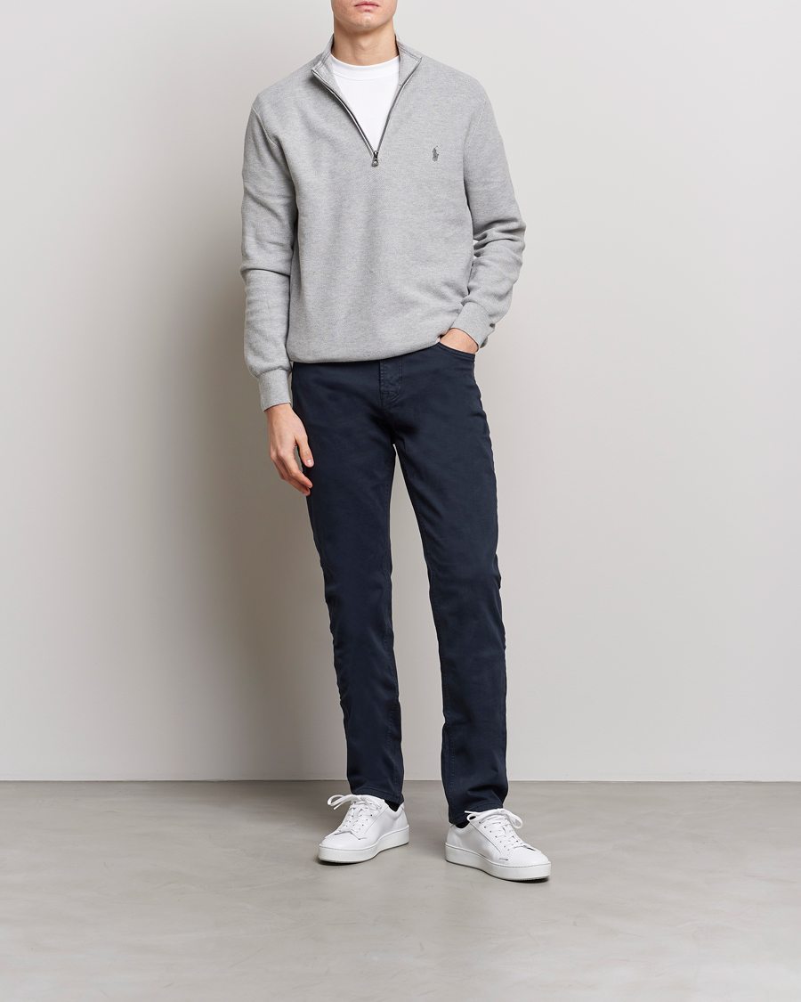 Men | Sweaters & Knitwear | Polo Ralph Lauren | Textured Half-Zip Andover Heather