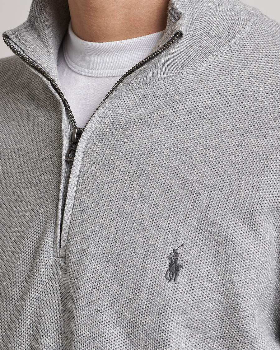 Men | Sweaters & Knitwear | Polo Ralph Lauren | Textured Half-Zip Andover Heather