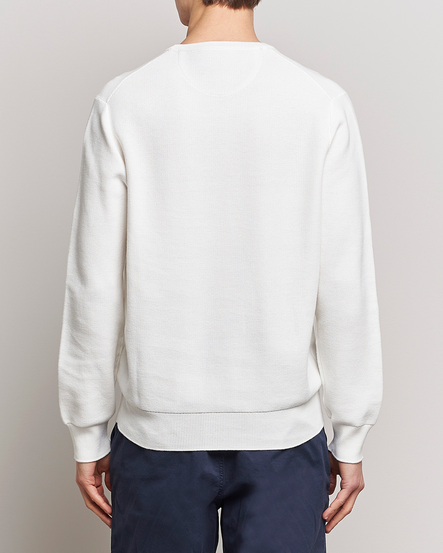 Men | Sweaters & Knitwear | Polo Ralph Lauren | Textured Crew Neck Sweater Deckwash White