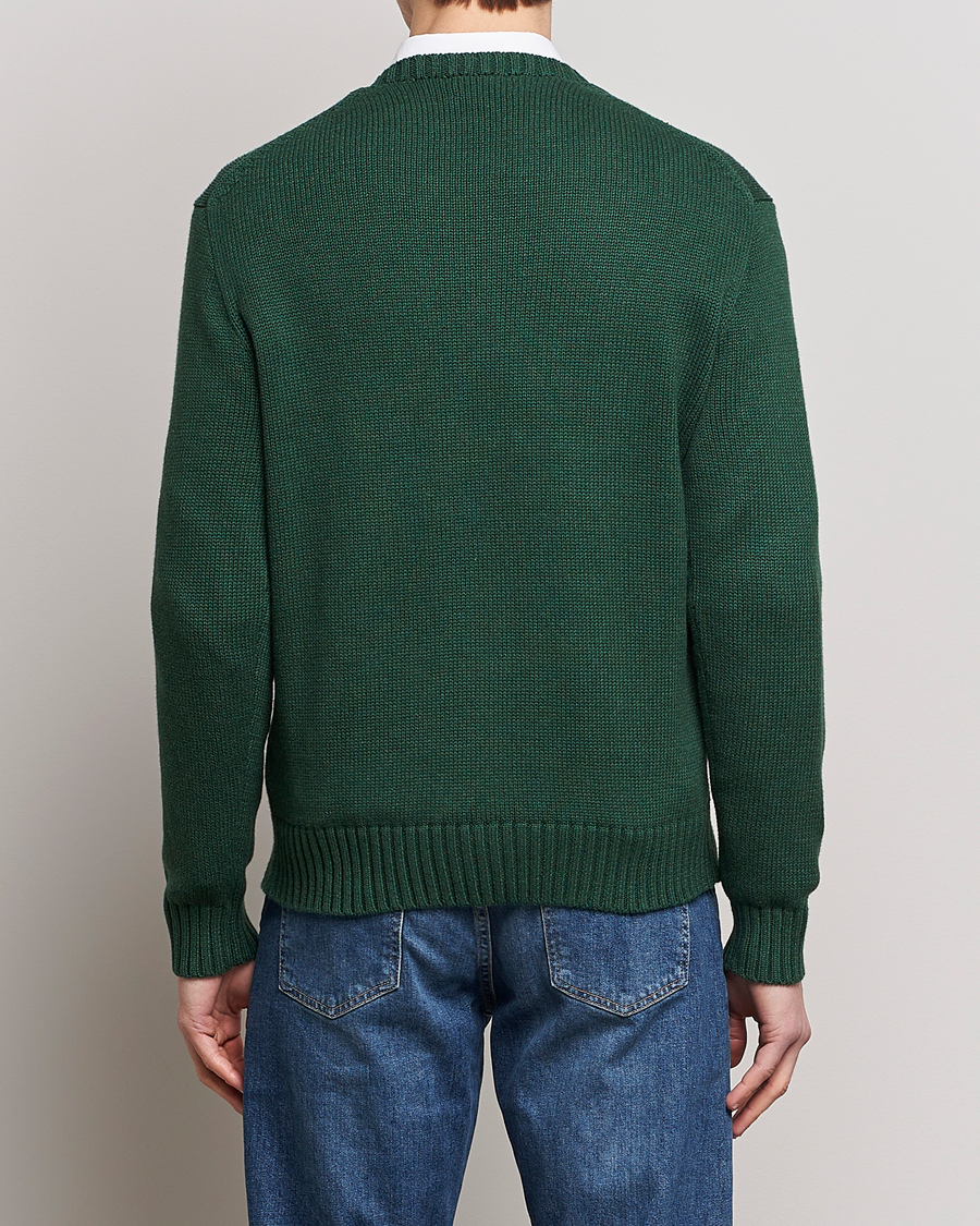 Men | Sweaters & Knitwear | Polo Ralph Lauren | Knitted Crew Neck Bear Sweater New Forest Heather