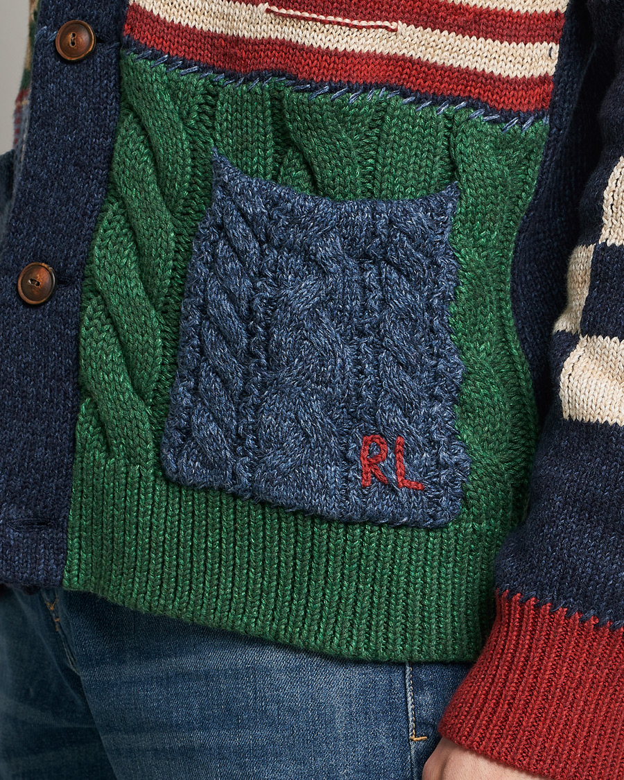 Men | Sweaters & Knitwear | Polo Ralph Lauren | Cotton Blend Shawl Collar Cardigan Multi