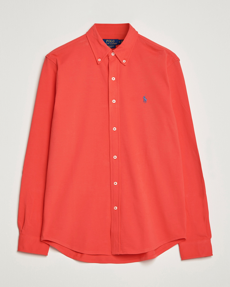 Men | Shirts | Polo Ralph Lauren | Featherweight Mesh Shirt Red Reef