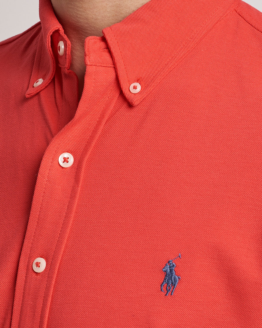 Men | Shirts | Polo Ralph Lauren | Featherweight Mesh Shirt Red Reef