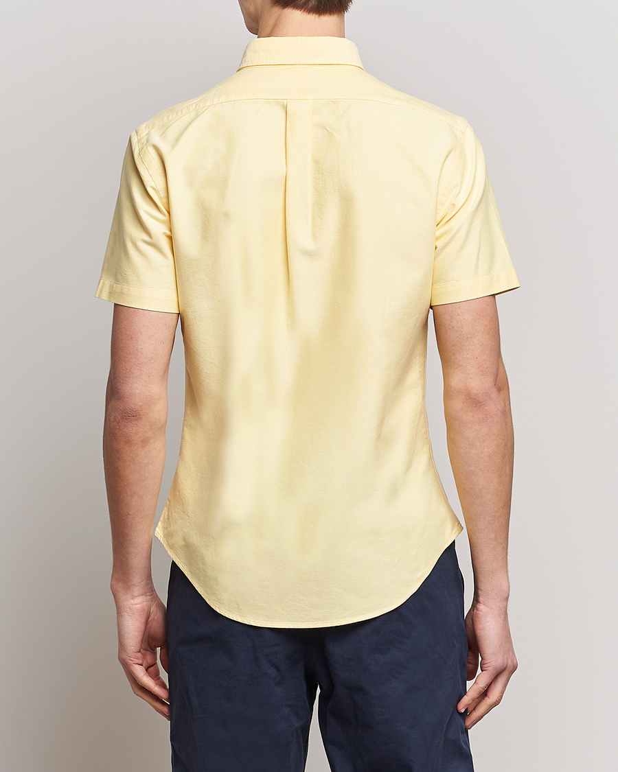 Men | Shirts | Polo Ralph Lauren | Slim Fit Oxford Short Sleeve Shirt Yellow