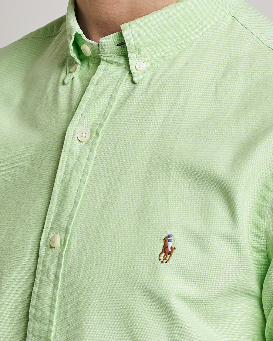 Men | Shirts | Polo Ralph Lauren | Slim Fit Oxford Button Down Shirt Oasis Green