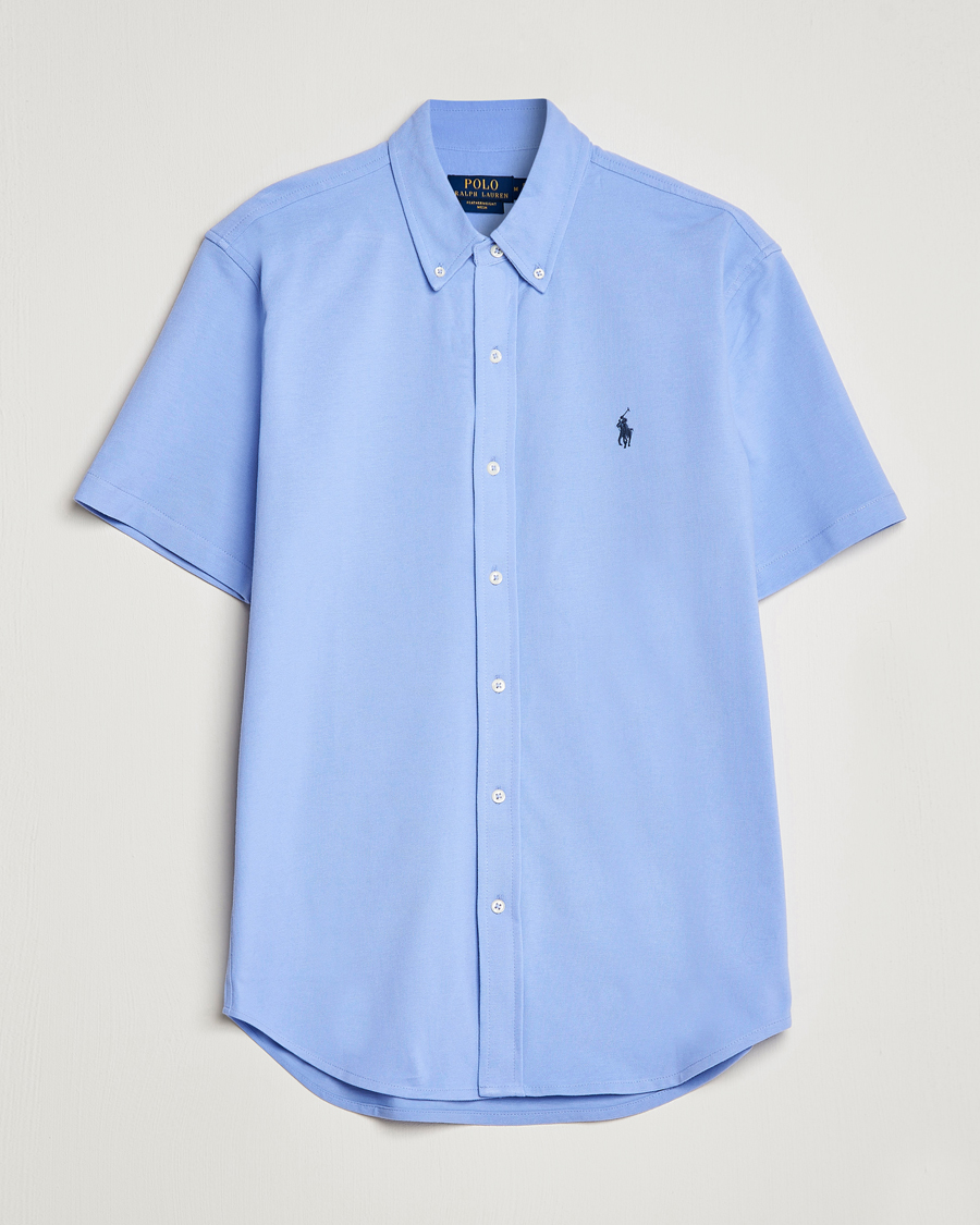 Men | Shirts | Polo Ralph Lauren | Featherweight Mesh Short Sleeve Shirt Lafayette Blue