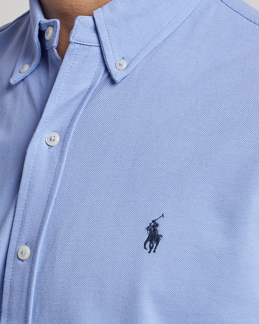Men | Shirts | Polo Ralph Lauren | Featherweight Mesh Short Sleeve Shirt Lafayette Blue