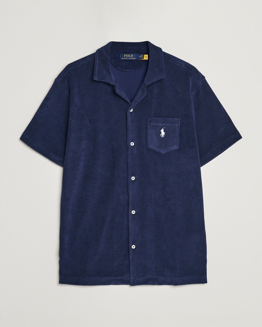 Men | Shirts | Polo Ralph Lauren | Cotton Terry Short Sleeve Newport Navy