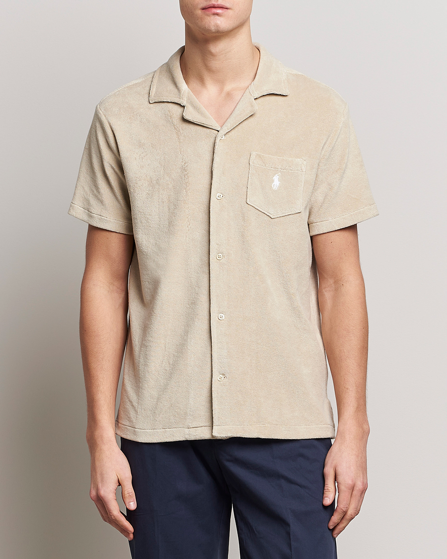 Men |  | Polo Ralph Lauren | Cotton Terry Short Sleeve Shirt Spring Beige