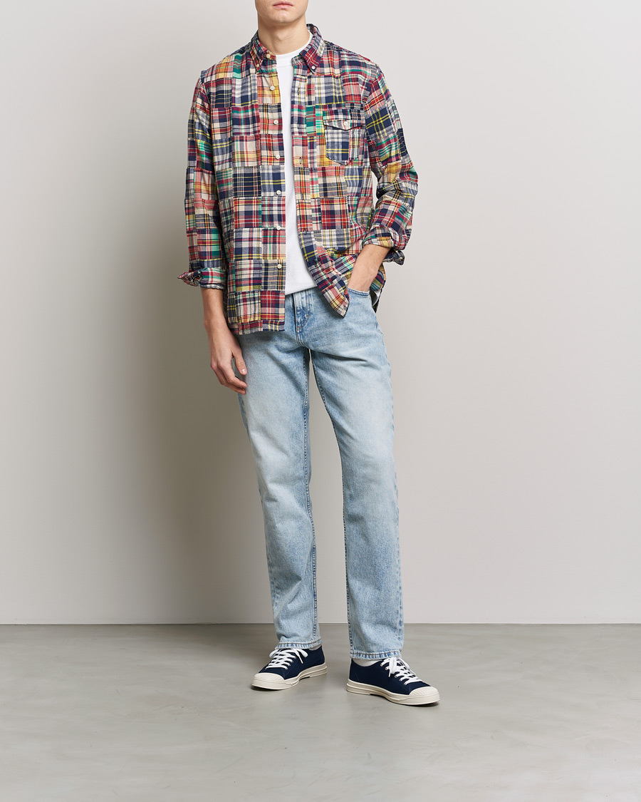 Polo Ralph Lauren Madras Patchwork Overshirt Multi at CareOfCarl.com