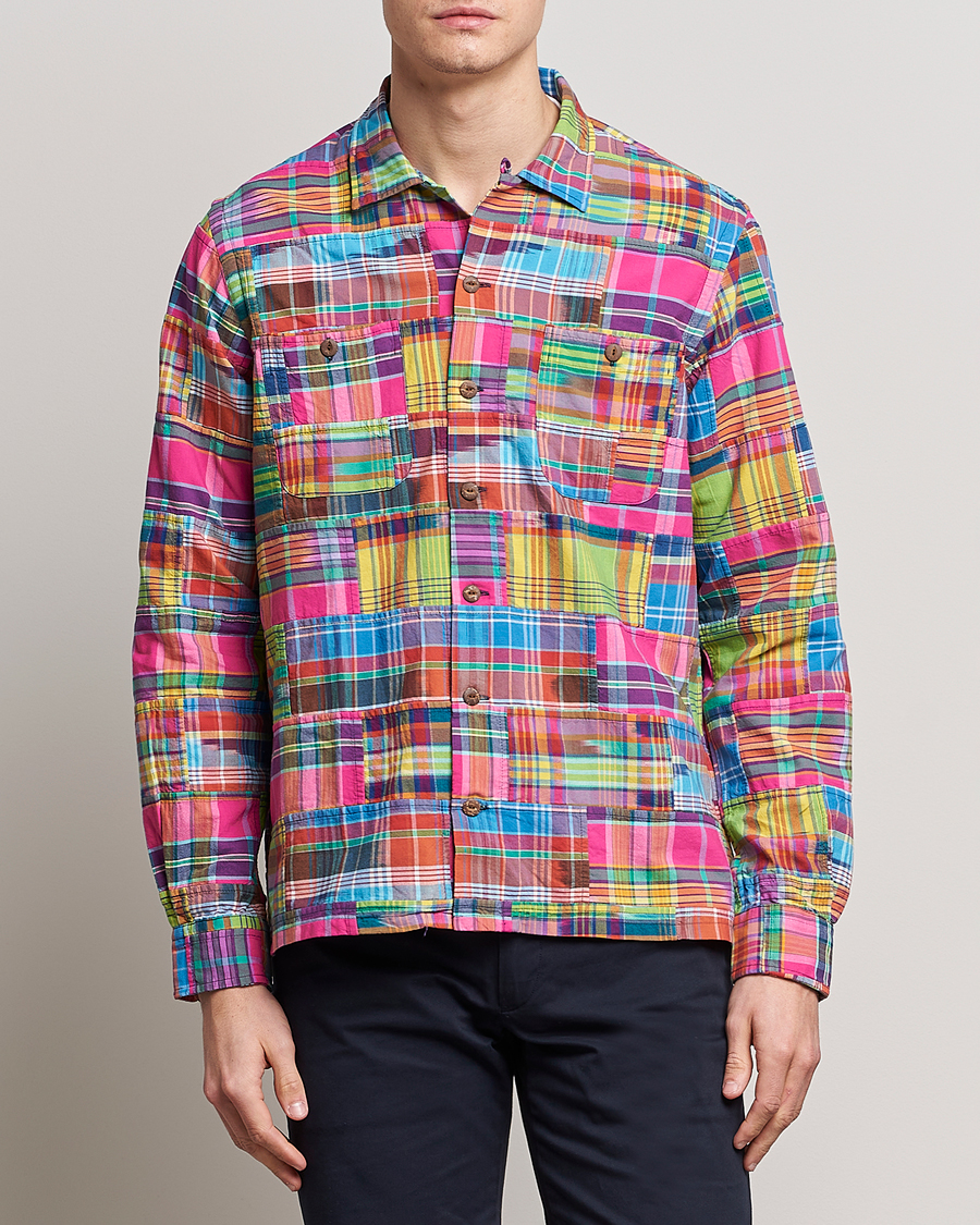 Polo Ralph Lauren Madras Checked Overshirt Patchwork at CareOfCarl.com