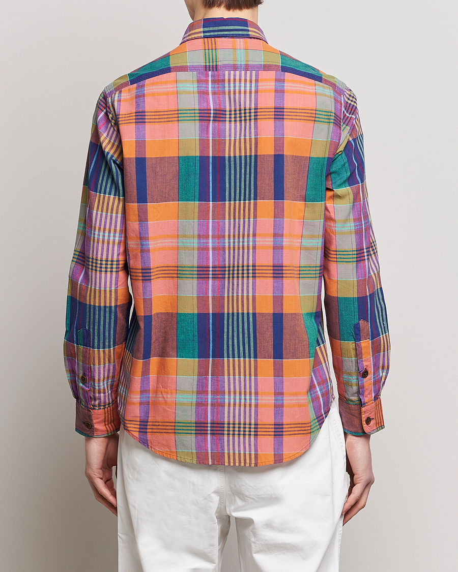 Men | Shirts | Polo Ralph Lauren | Madras Checked Shirt Orange/Purple