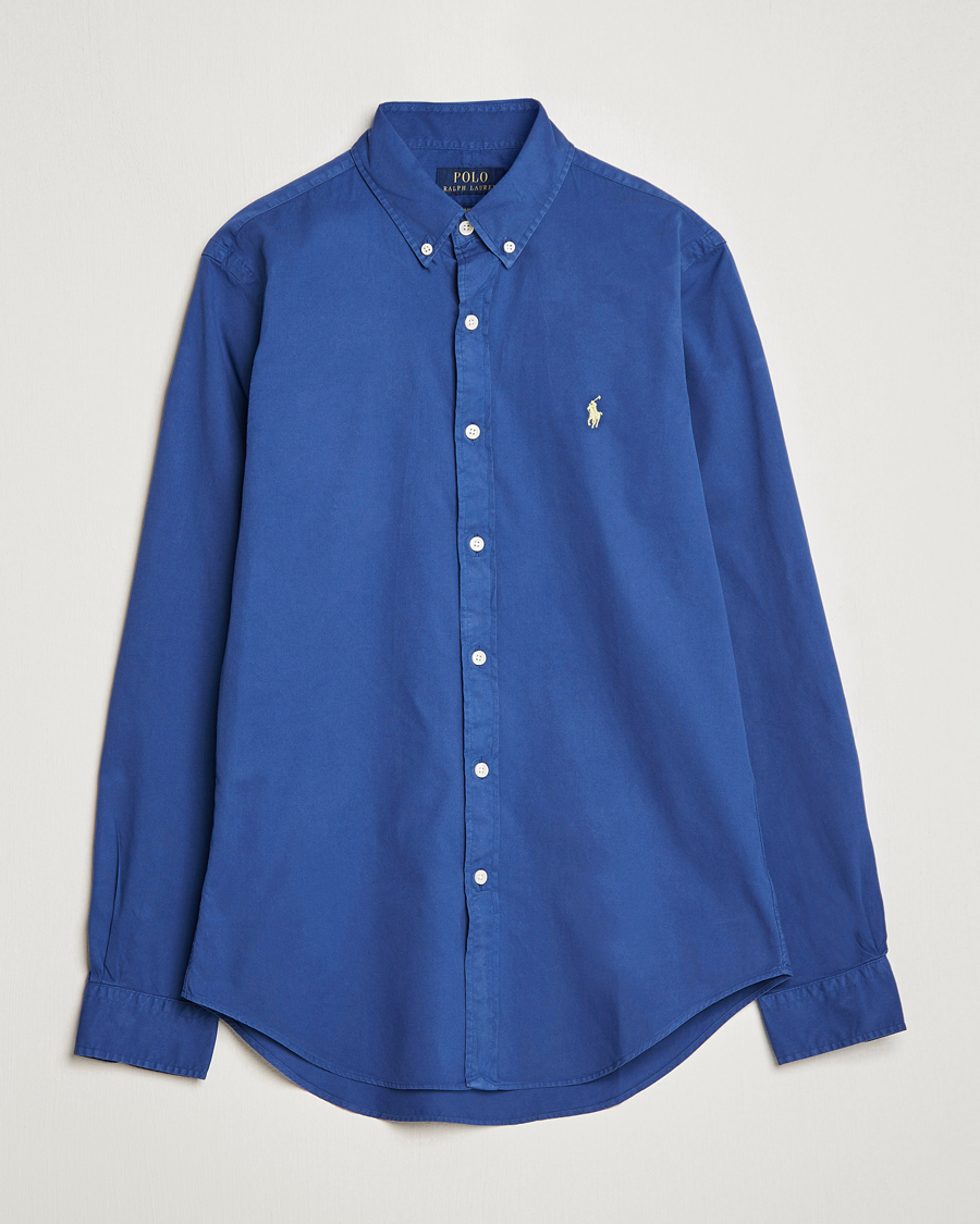 Men | Shirts | Polo Ralph Lauren | Slim Fit Brushed Twill Shirt Royal Navy