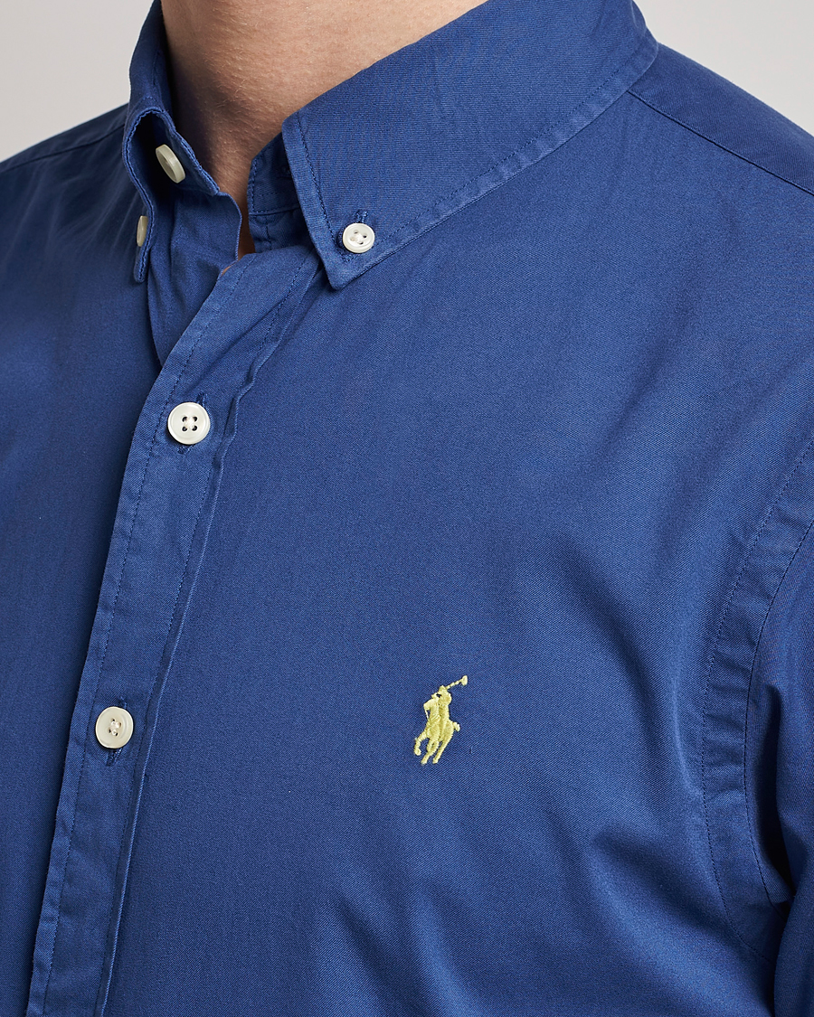 Men | Shirts | Polo Ralph Lauren | Slim Fit Brushed Twill Shirt Royal Navy