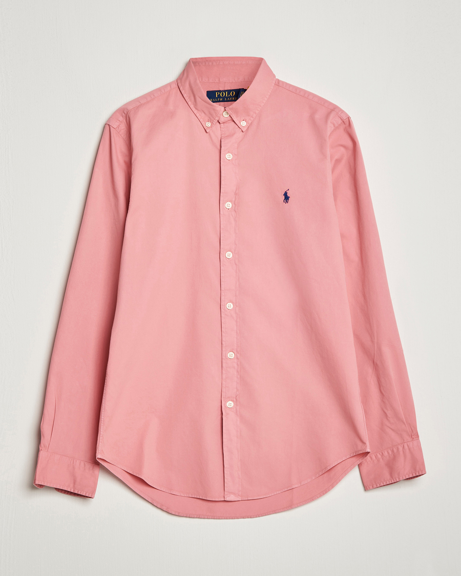 Men | Shirts | Polo Ralph Lauren | Slim Fit Brushed Twill Shirt Desert Rose