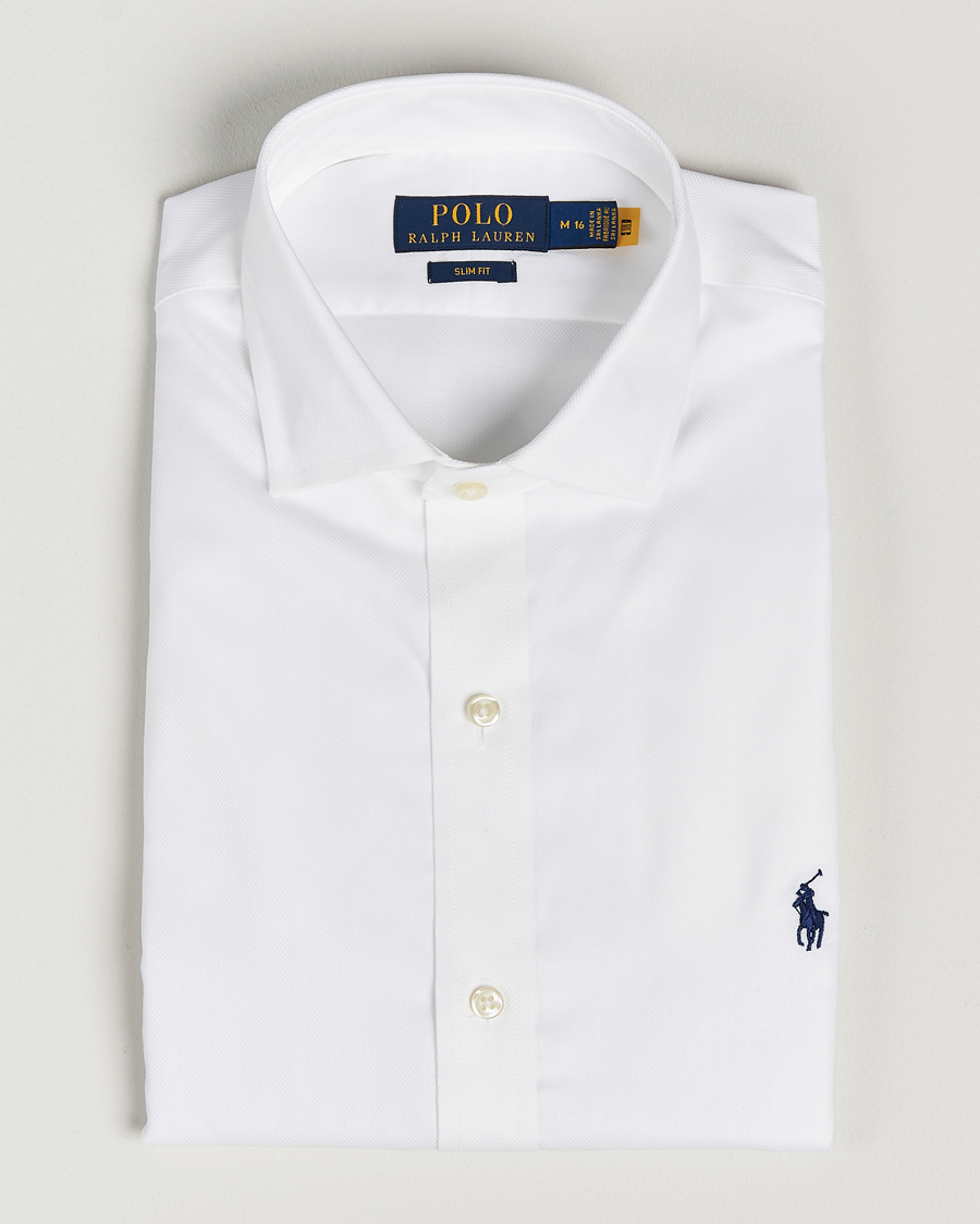 Polo Ralph Lauren Slim Fit Dress Shirt White at CareOfCarl.com Polo Ralph Lauren Slim Fit Dress Shirt White at CareOfCarl.com
