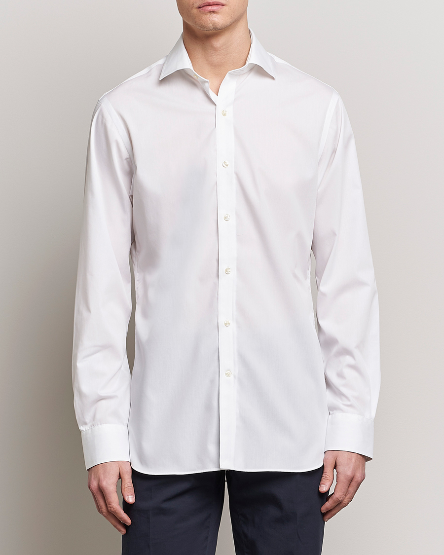 Men | Shirts | Polo Ralph Lauren | Slim Fit Poplin Dress Shirt White