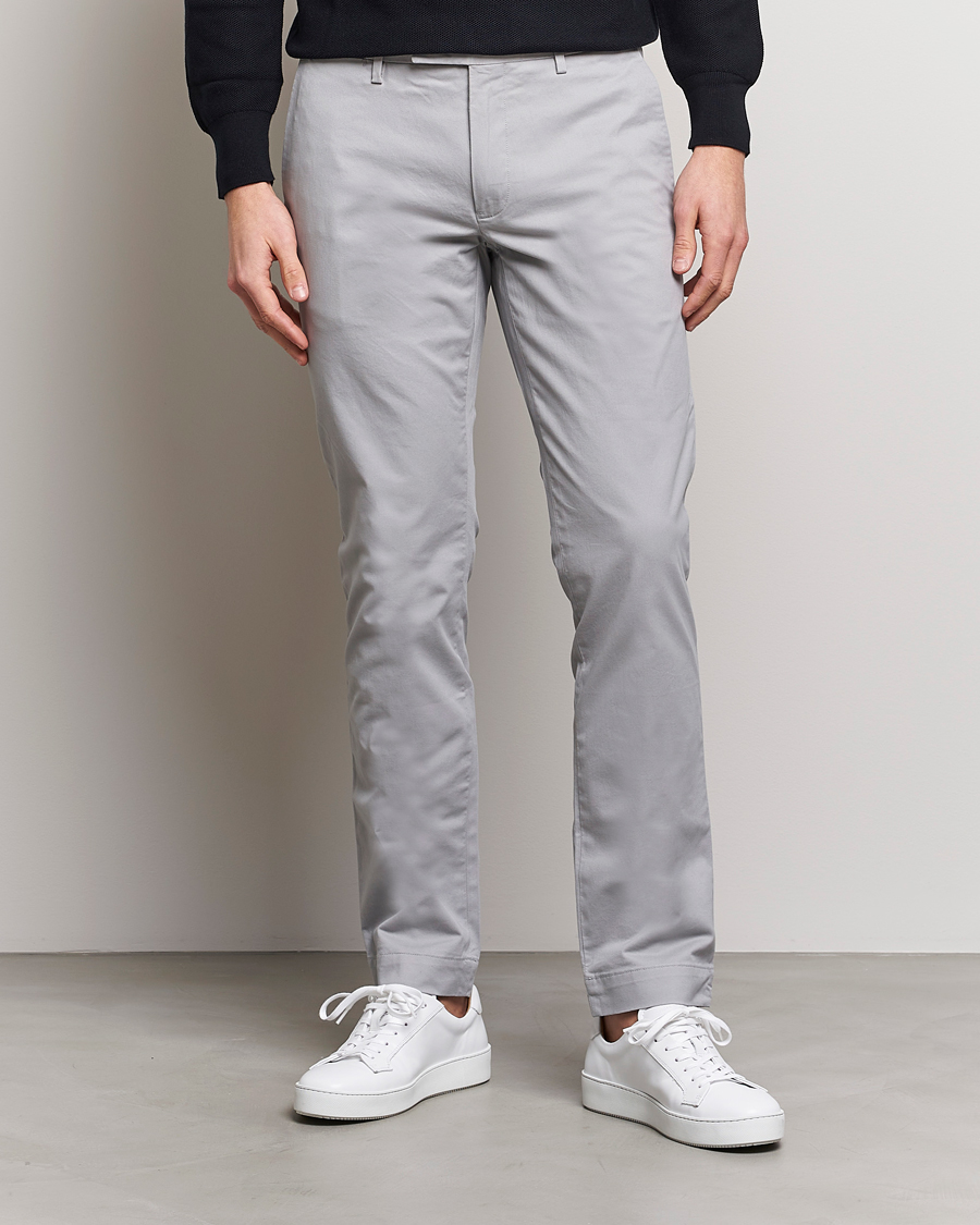 Men | Trousers | Polo Ralph Lauren | Slim Fit Stretch Chinos Soft Grey
