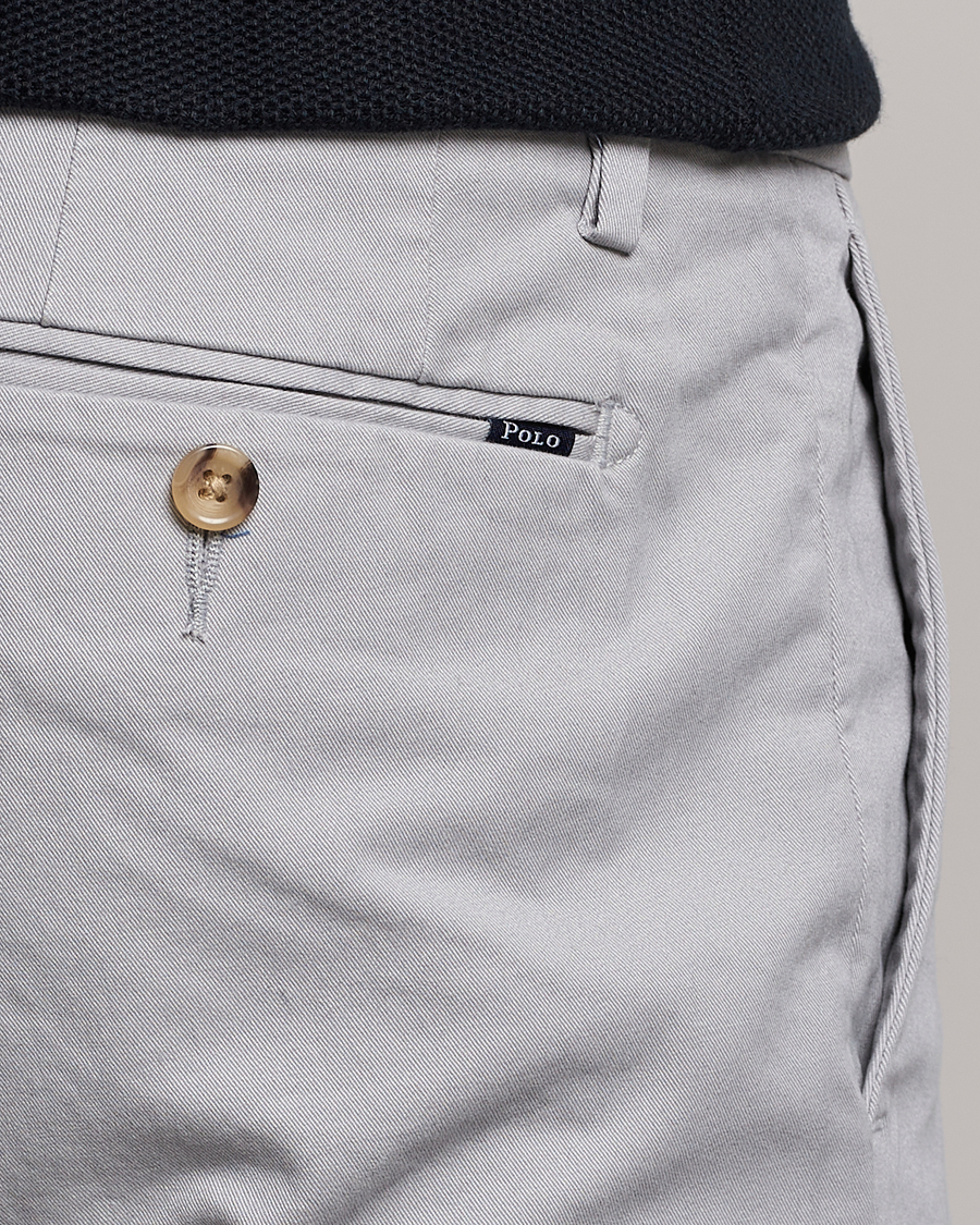 Polo Ralph Lauren Slim Fit Stretch Chinos Soft Grey at CareOfCarl.com