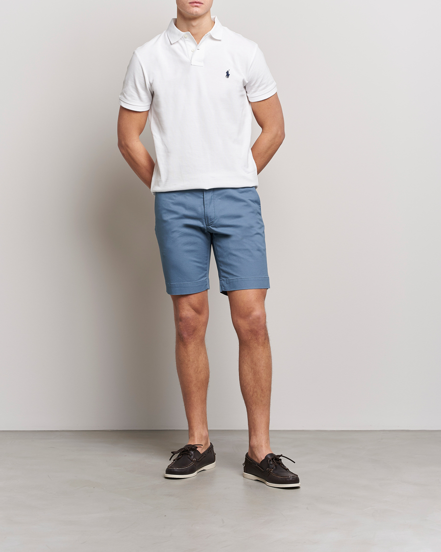 Men | Shorts | Polo Ralph Lauren | Tailored Slim Fit Shorts Anchor Blue