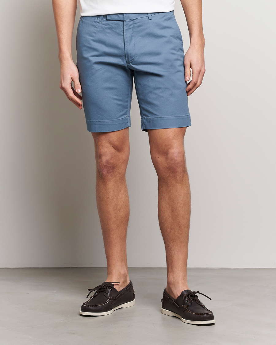 Men | Chino Shorts | Polo Ralph Lauren | Tailored Slim Fit Shorts Anchor Blue