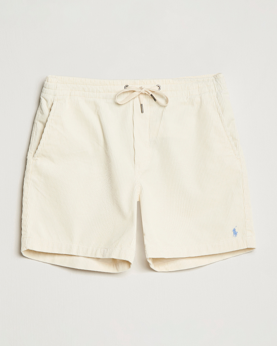 Men | Shorts | Polo Ralph Lauren | Prepster Corduroy Drawstring Shorts Guide Cream