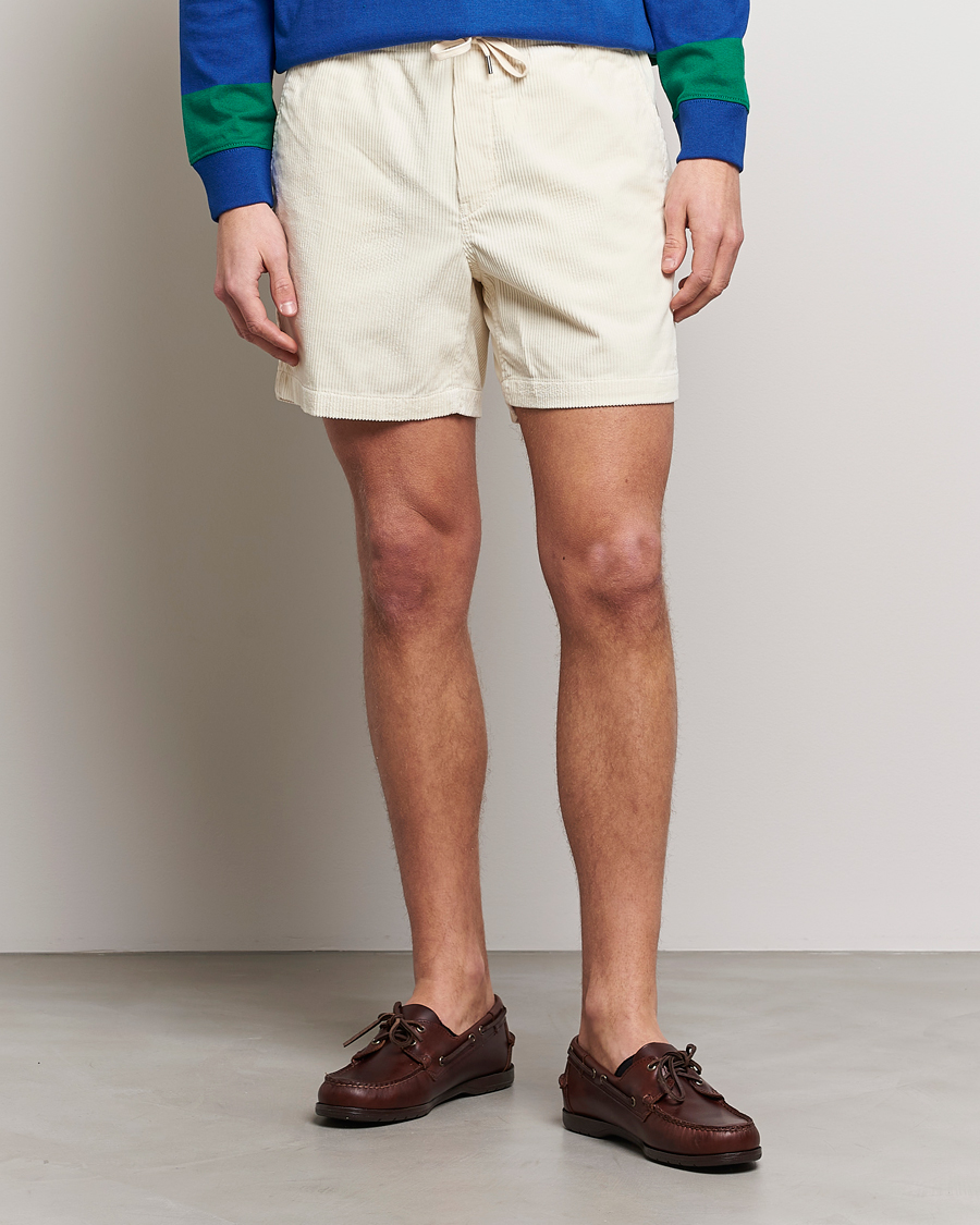 Men | Sale | Polo Ralph Lauren | Prepster Corduroy Drawstring Shorts Guide Cream