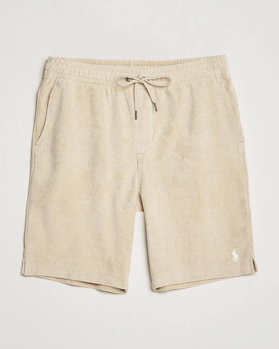 Men | Shorts | Polo Ralph Lauren | Cotton Terry Drawstring Shorts Spring Beige