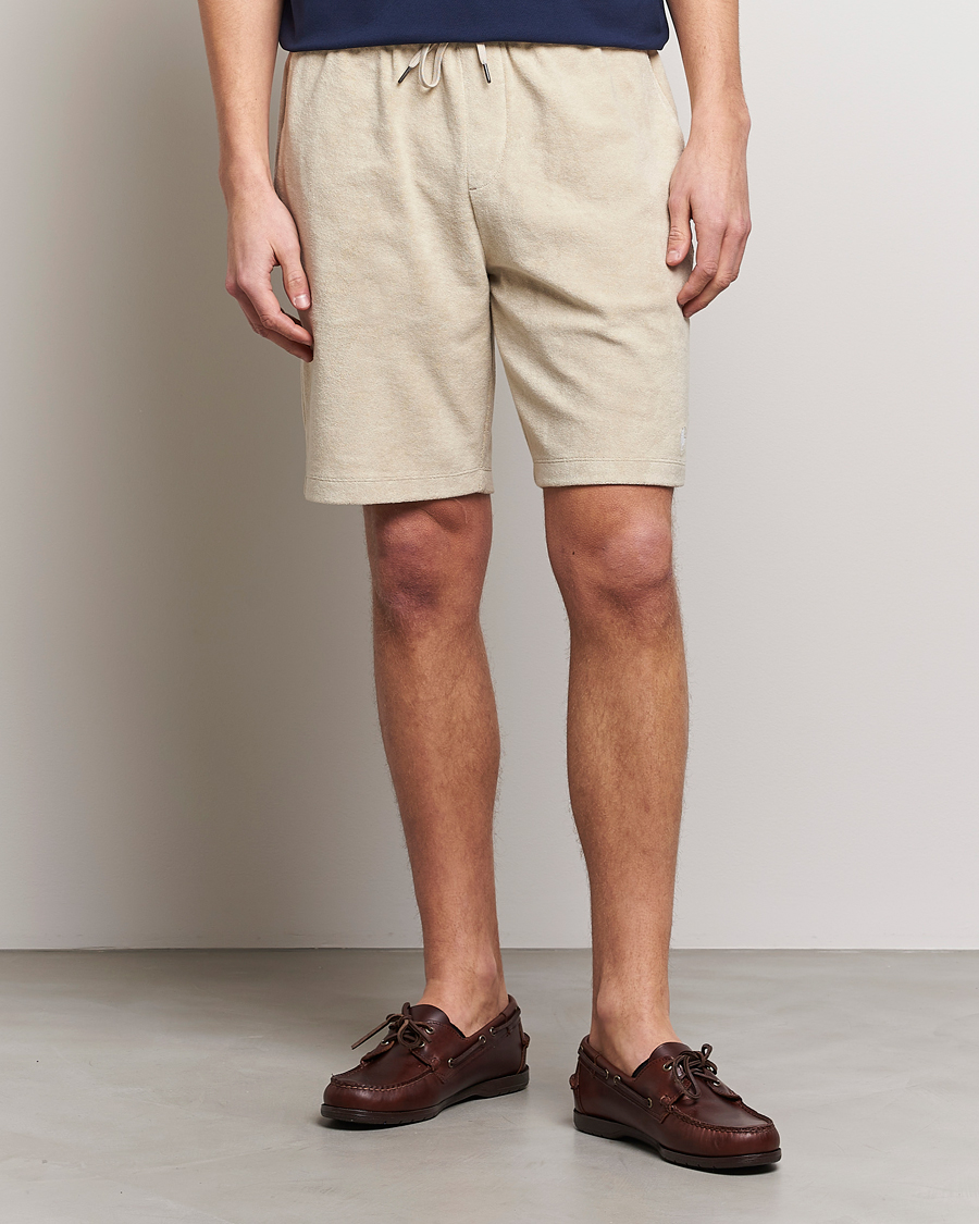 Men | Shorts | Polo Ralph Lauren | Cotton Terry Drawstring Shorts Spring Beige