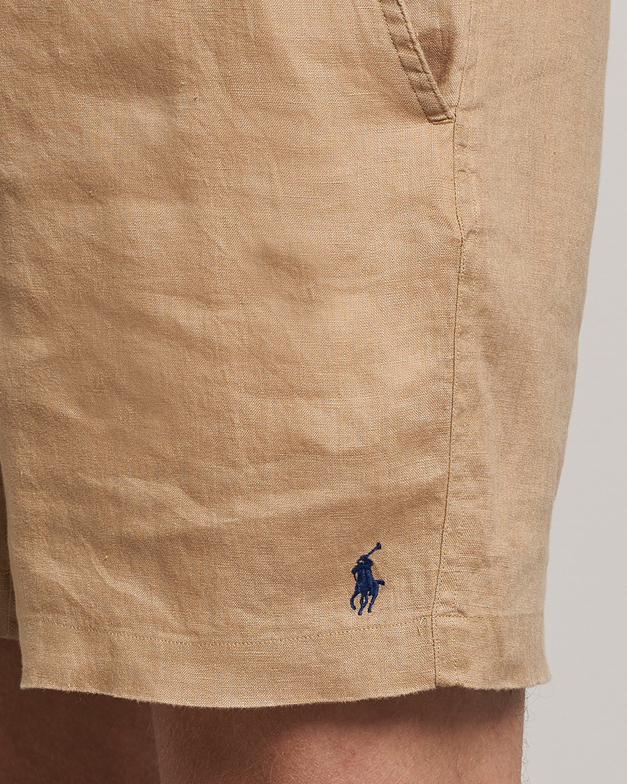 Men | Shorts | Polo Ralph Lauren | Prepster Linen Drawstring Shorts Vintage Khaki