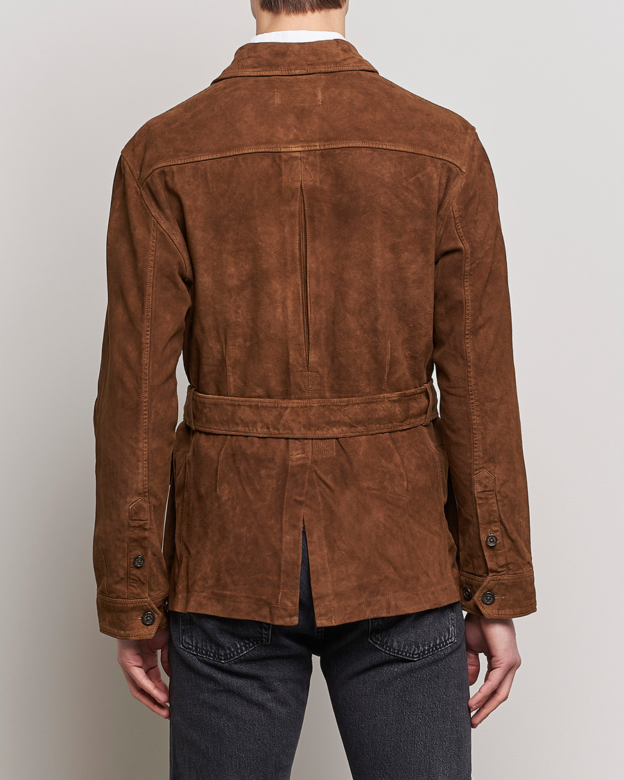 Men | Coats & Jackets | Polo Ralph Lauren | Safari Suede Field Jacket Smith Brown