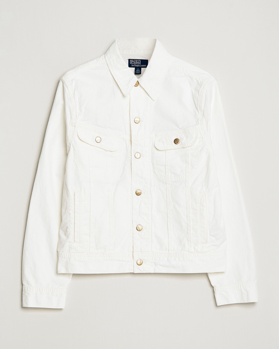 Men | Coats & Jackets | Polo Ralph Lauren | Trucker Denim Jacket White