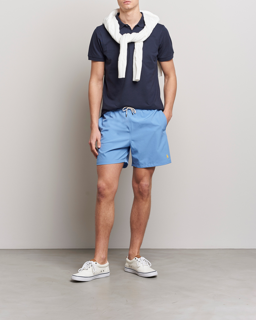 Men | Swimwear | Polo Ralph Lauren | Recyceled Traveler Boxer Swimshorts Harbor Island Blue