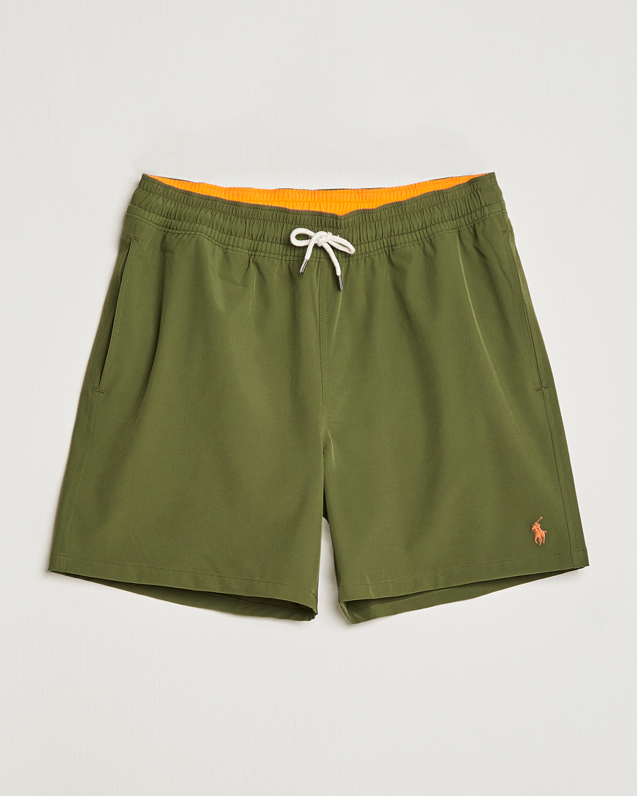 Men | Swimwear | Polo Ralph Lauren | Recyceled Traveler Boxer Swimshorts Supply Olive