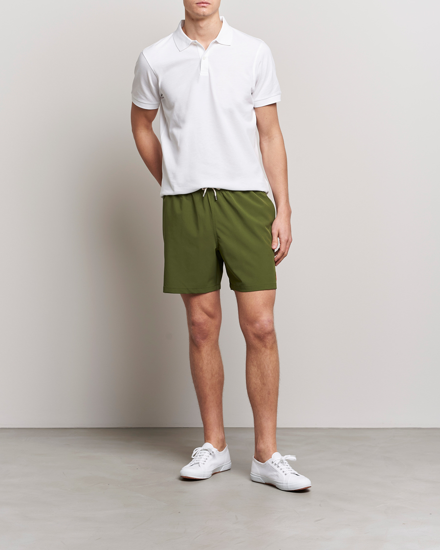 Men | Swimwear | Polo Ralph Lauren | Recyceled Traveler Boxer Swimshorts Supply Olive