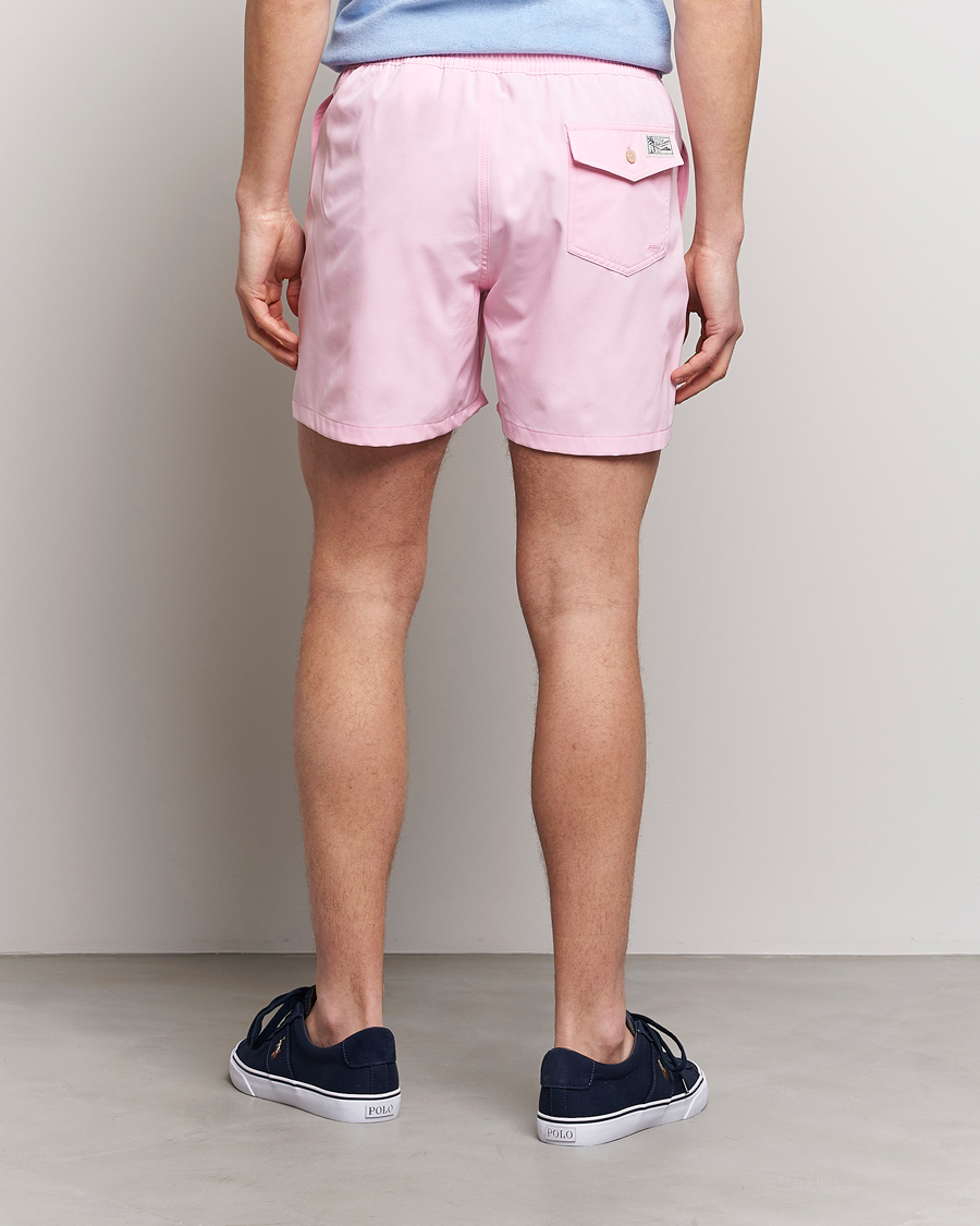 Men | Swimwear | Polo Ralph Lauren | Recyceled Traveler Boxer Swimshorts Carmel Pink