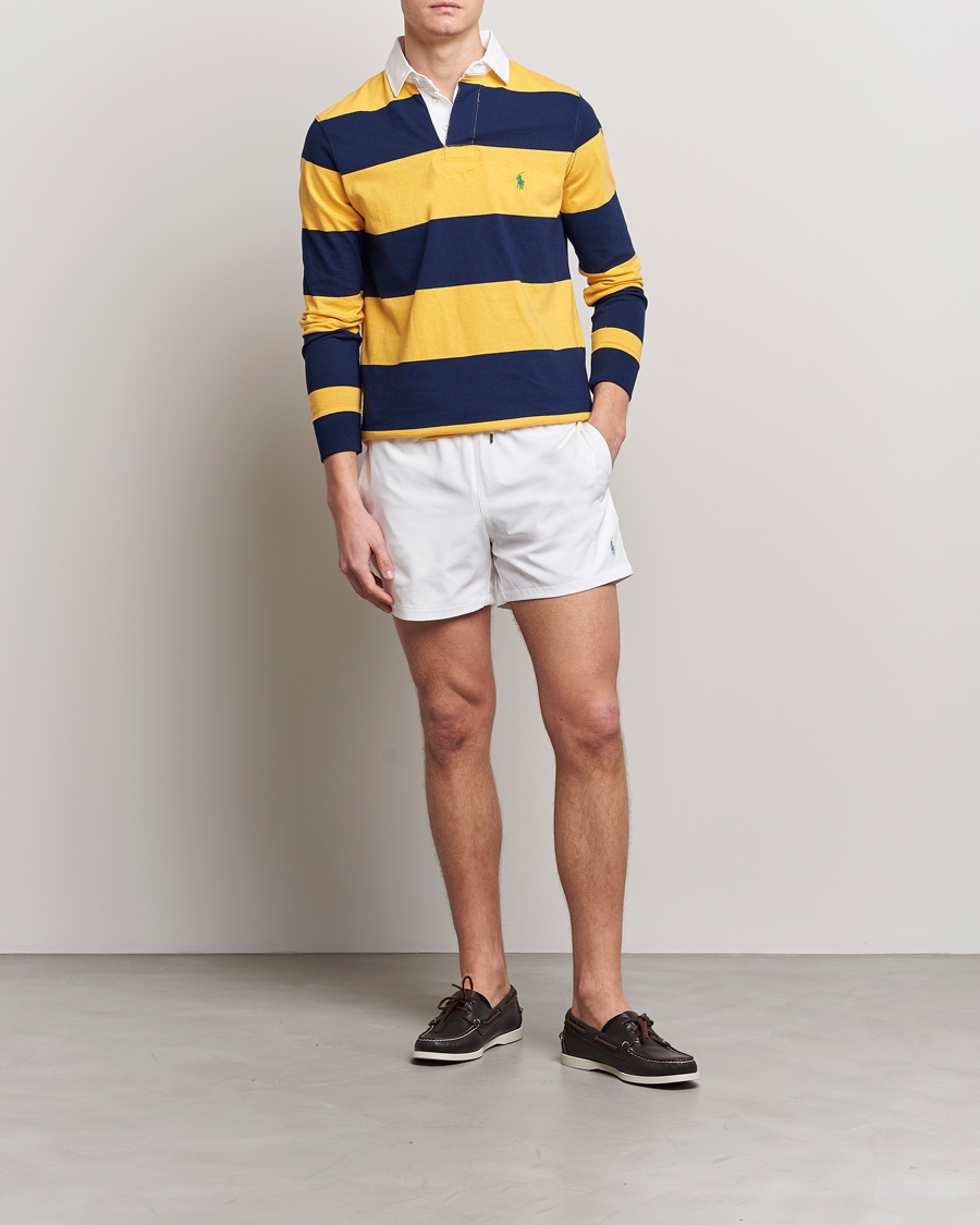 Men | Swimwear | Polo Ralph Lauren | Recycled Slim Traveler Swimshorts White
