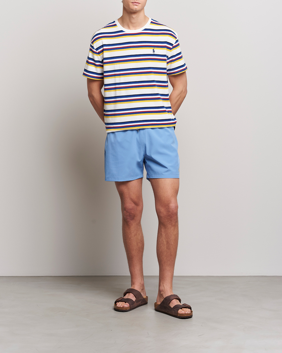 Men | Swimwear | Polo Ralph Lauren | Recycled Slim Traveler Swimshorts Harbor Island Blue