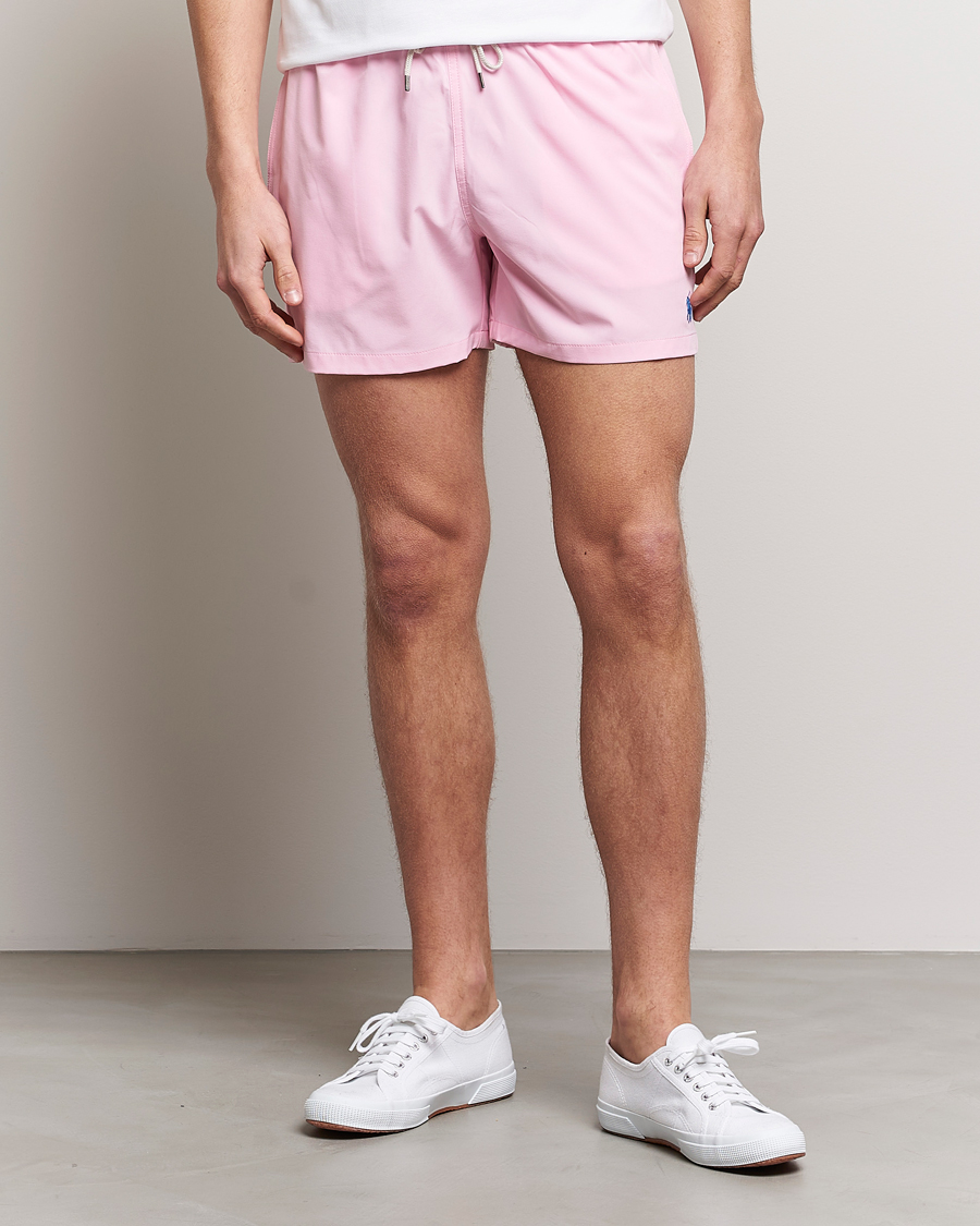 Men | Summer | Polo Ralph Lauren | Recycled Slim Traveler Swimshorts Carmel Pink