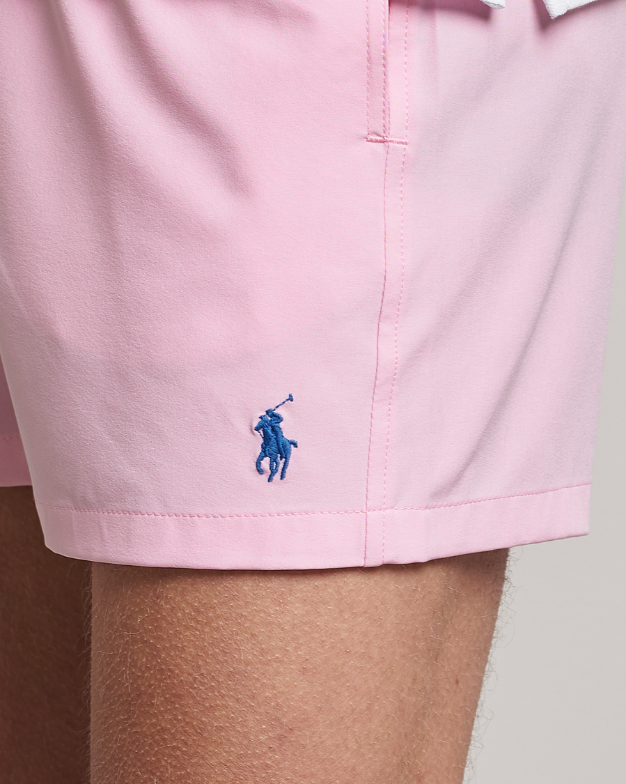 Men | Swimwear | Polo Ralph Lauren | Recycled Slim Traveler Swimshorts Carmel Pink