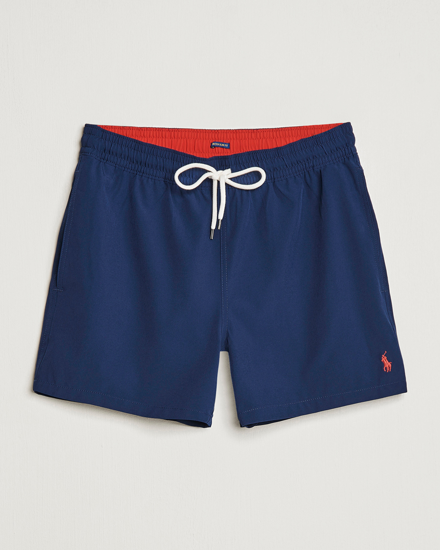 Men | Swimwear | Polo Ralph Lauren | Recycled Slim Traveler Swimshorts Newport Navy