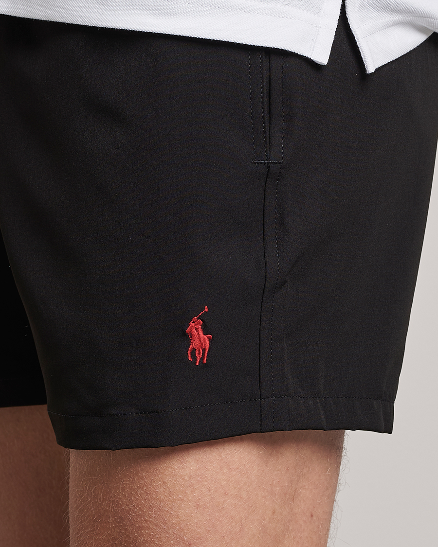 Men | Swimwear | Polo Ralph Lauren | Recycled Slim Traveler Swimshorts Black